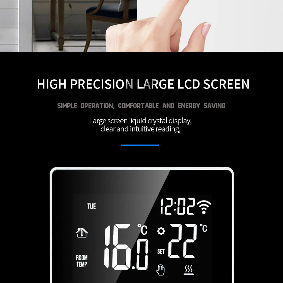 AVATTO Tuya WiFi Smart Thermostat Electric Heating Water Gas Boiler Temperature Remote Controller Work with Alexa,Google Home
