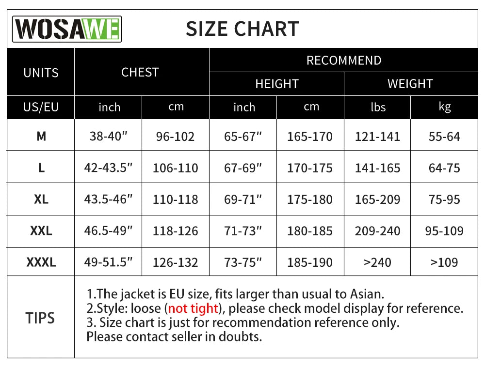 WOSAWE Ultralight Men's Cycling Windbreaker Reflective Jacket Windproof Bike Jacket Water Resistant MTB Road Bicycle Long Jersey