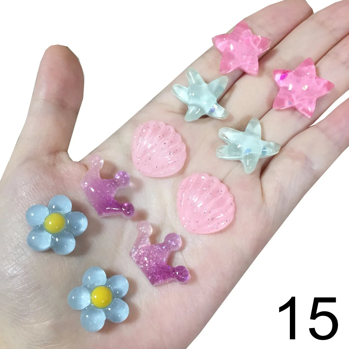 clip on earing girls children Pink jewelry child clip earrings Butterfly Shell Star flower ear clip for kids gift 5 Pairs