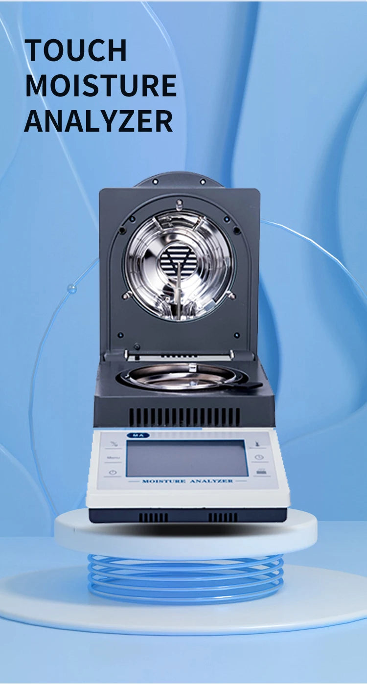 110g 0.001g 0.01% Reliable Faster Precision Touch Screen 50g 1MG Laboratory Halogen Testing Meter Analysis Moisture Analyzer