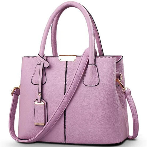 Women’s PU Leather Handbag – Large Fashion Tote & Crossbody Shoulder Bag