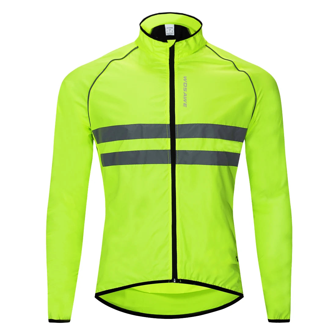 WOSAWE Ultralight Men's Cycling Windbreaker Reflective Jacket Windproof Bike Jacket Water Resistant MTB Road Bicycle Long Jersey