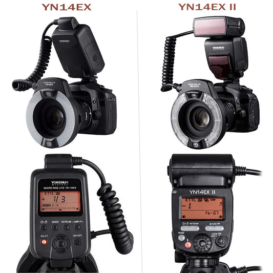 Yongnuo YN14EX II TTL Macro Ring Flash Speedlite Led Light for Canon Sony Camera Oral Cavity Teeth Ornaments Close-up Shooting