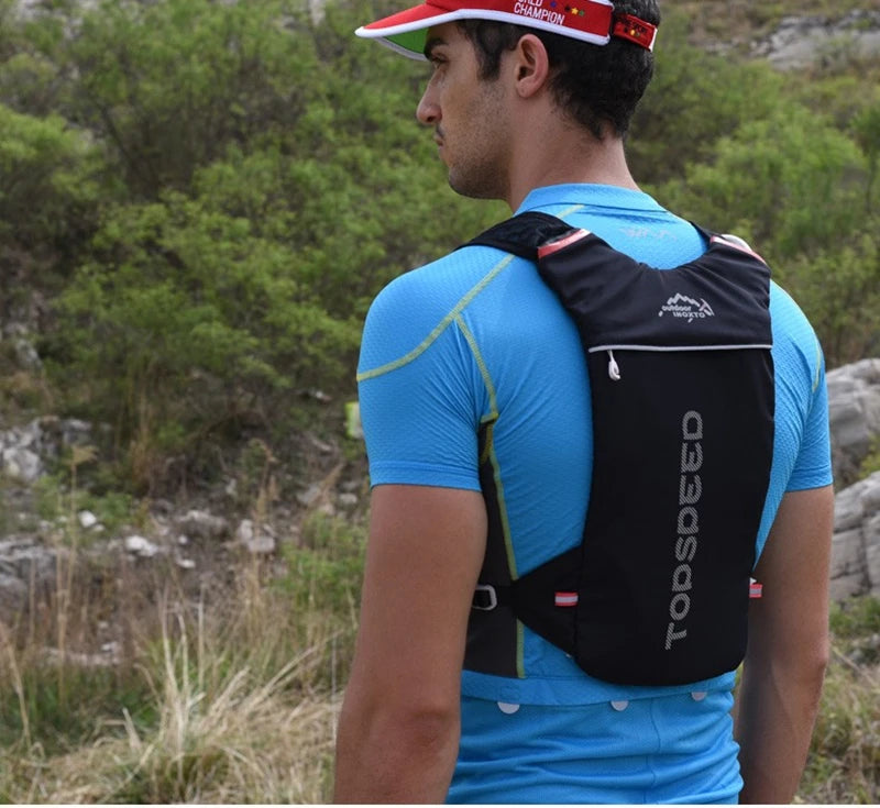 5L Ultralight Hydration Running Vest – Breathable Marathon & Cycling Backpack with 2×500ML Bottles