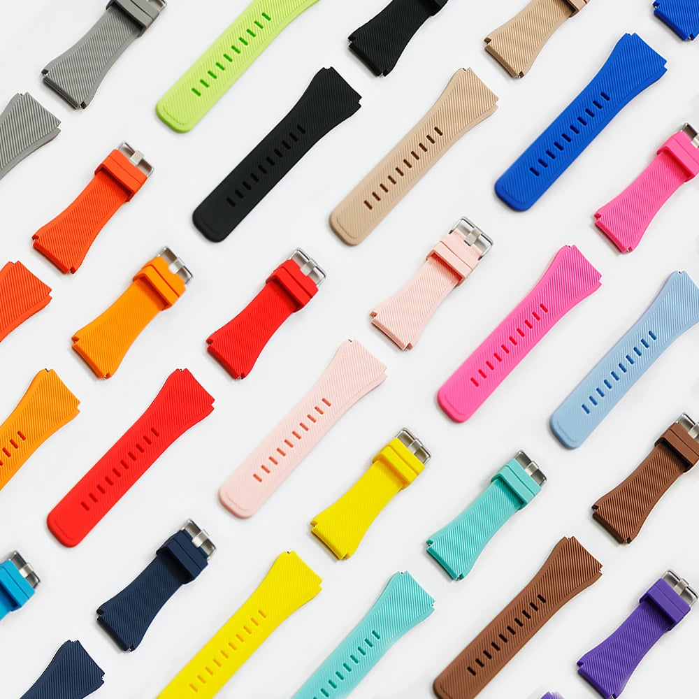 20mm/22mm Watch band For Amazfit GTS/2/2e/3/4 GTS2 Mini/GTR 4/3/Pro/GTR2/2e/stratos 2/3 Silicone Bracelet Amazfit bip 6 5 strap