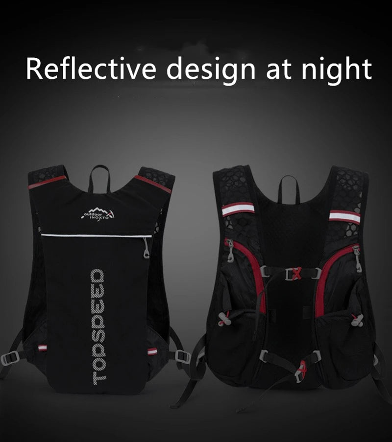 5L Ultralight Hydration Running Vest – Breathable Marathon & Cycling Backpack with 2×500ML Bottles