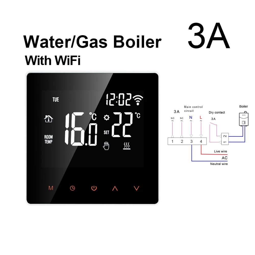 AVATTO Tuya WiFi Smart Thermostat Electric Heating Water Gas Boiler Temperature Remote Controller Work with Alexa,Google Home