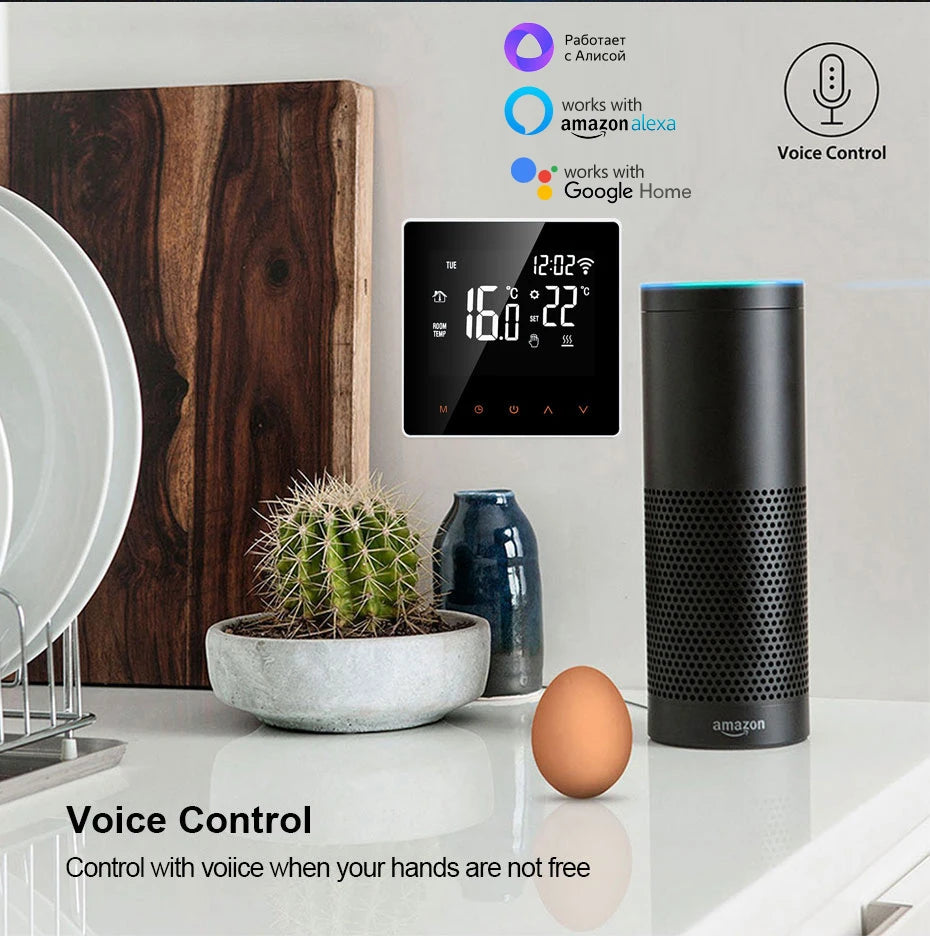 AVATTO Tuya WiFi Smart Thermostat Electric Heating Water Gas Boiler Temperature Remote Controller Work with Alexa,Google Home