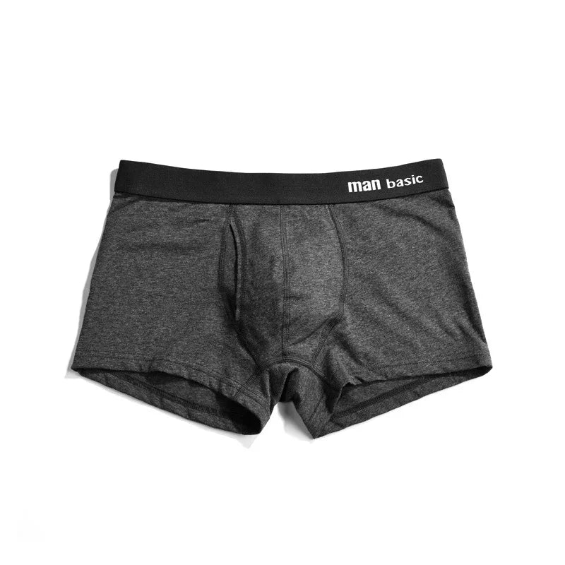 Men’s Cotton Boxer Briefs – Breathable, Stretch Fit (S-3XL)