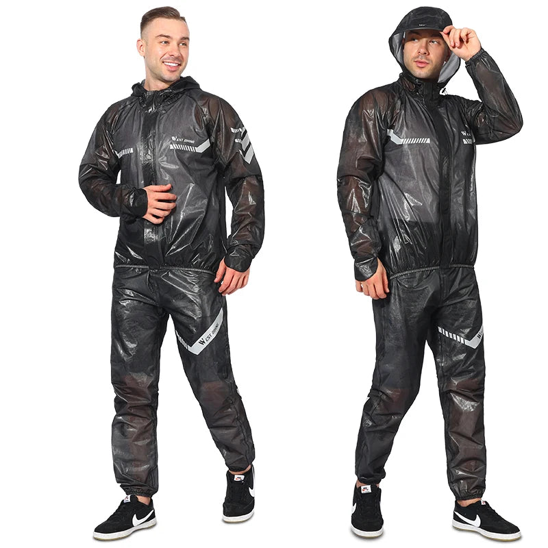 WEST BIKING Cycling Raincoat Waterproof Windproof Raincoat Reflective MTB Road Bike Cycling Jacket Pants Suit Men Women Clothes