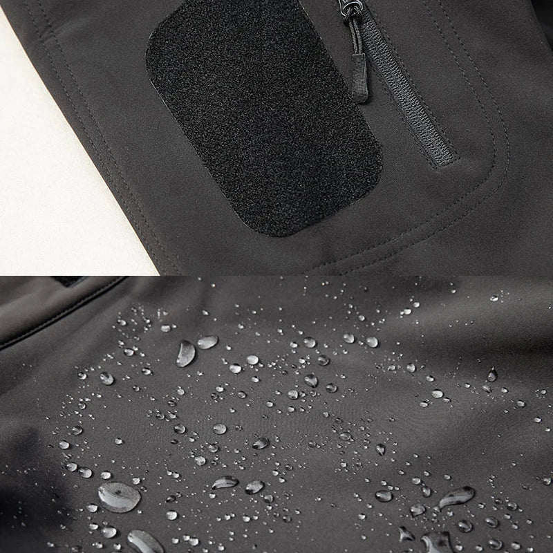 Men's Winter Autumn Softshell Fleece Jackets Waterproof Outdoor Fishing Hiking Hunting Thermal Camping Cargo Coats Warm M-5XL