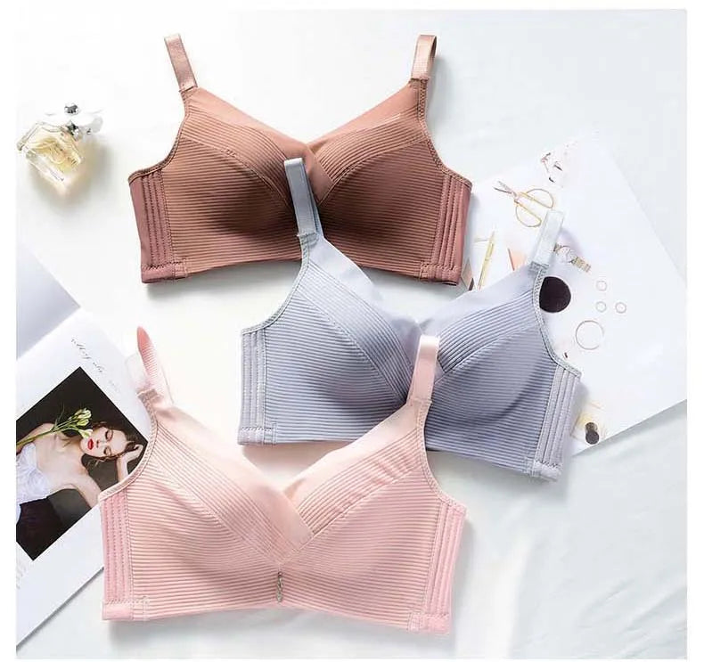 Women's Breathable Cotton Bralette – Adjustable, Seamless & Wire-Free for All-Day Comfort
