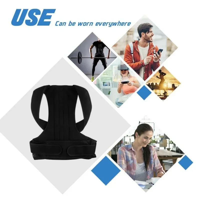 Adjustable Kids Back Posture Corrector with Waist Support