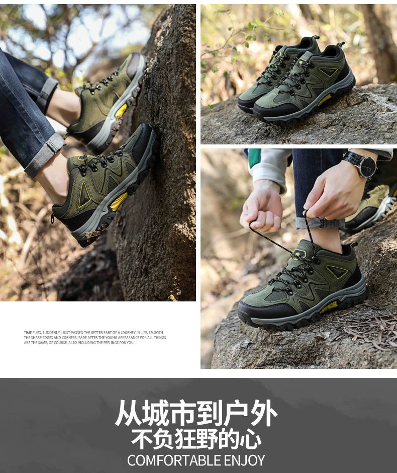 Men's Hiking Anti-velvet Outdoor Hiking Shoes Travel Hiking Sports Shoes Outdoor Sports Casual Shoes