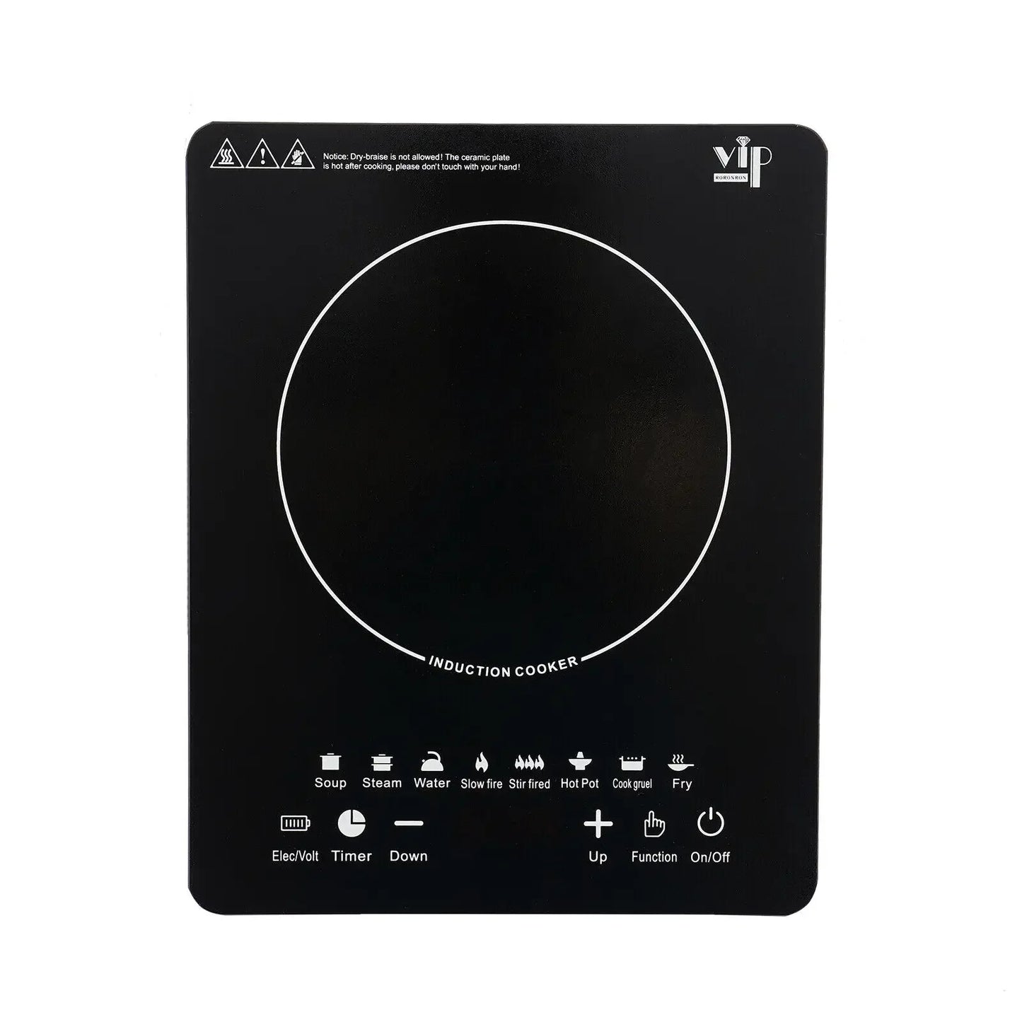 Portable 750W Induction Cooktop - Compact Electric Stove for Kitchen Countertop Use