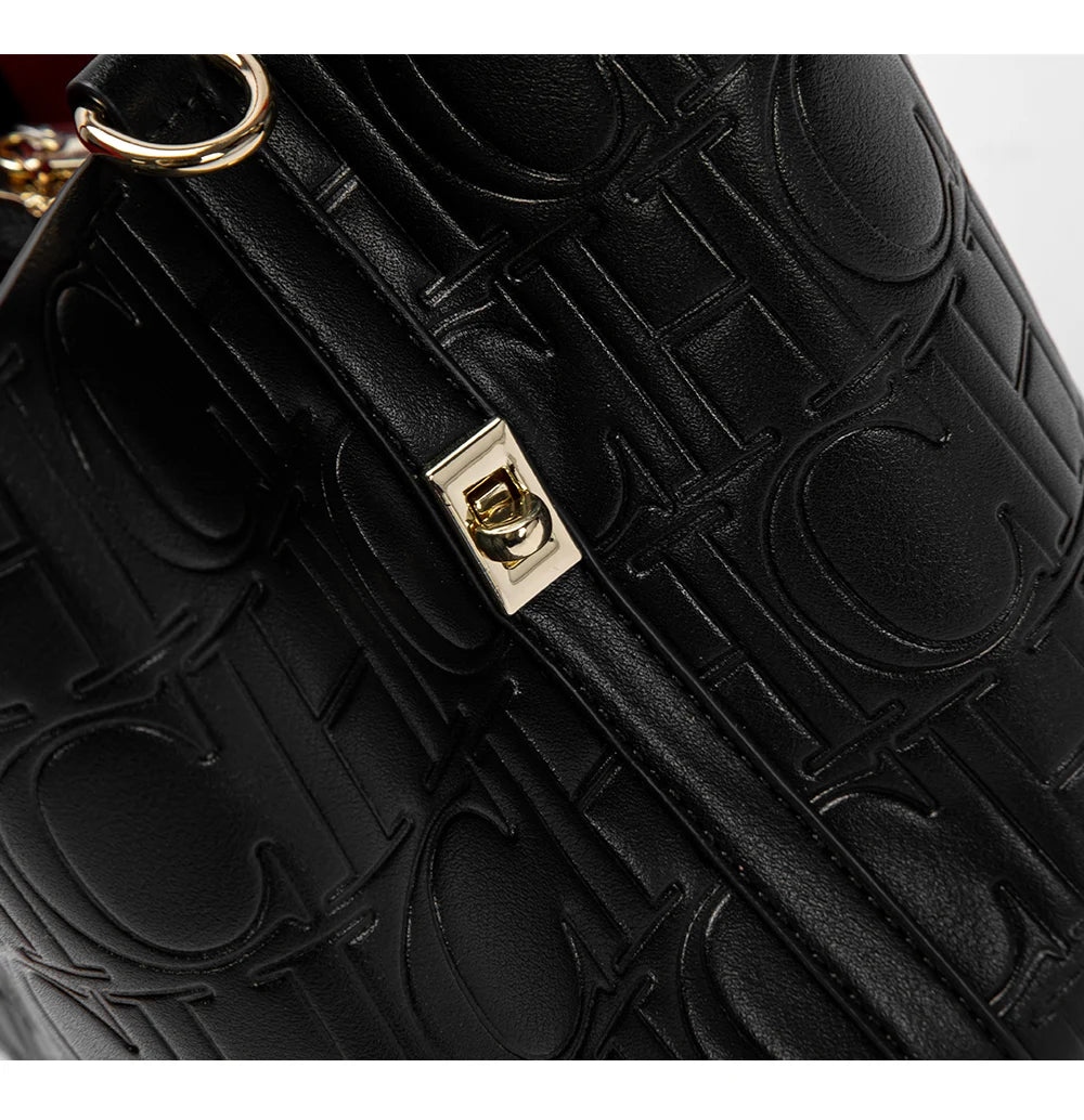Steel Embossed PU Tote Bag – Elegant Handheld Shoulder Bag for Women