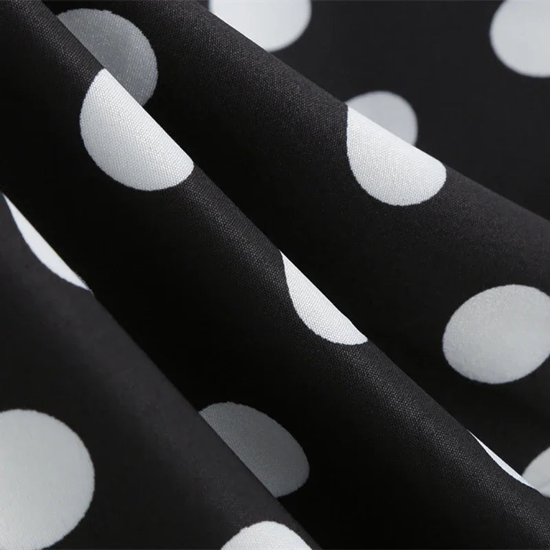 Polka Dot A-Line Mini Dress – Sleeveless Summer Casual