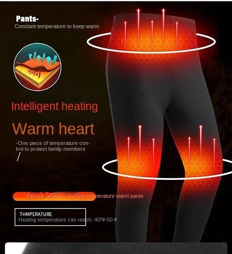 30 Zones Heating Heated Underwear Women Men Motorcycle Jacket USB Electric Heating Underwear Fleece