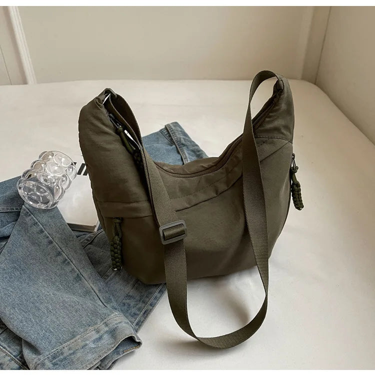 Unisex Oxford Crossbody Messenger Bag – Large Capacity & Casual Style