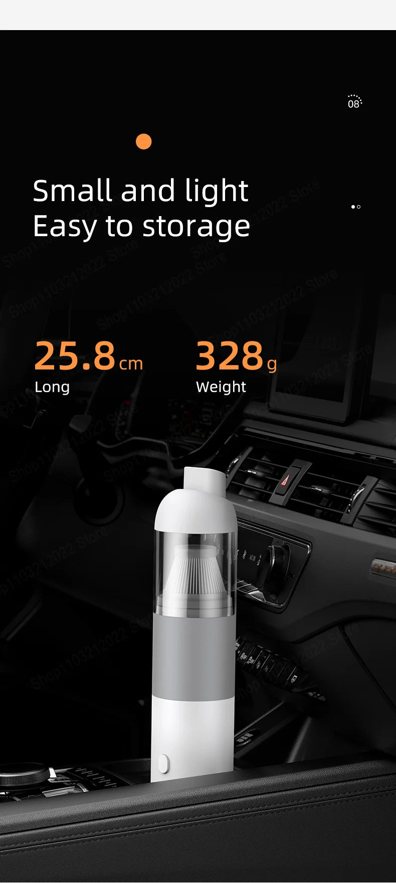 New 39800PA Wireless Car Vacuum Cleaner High Power 3 in1 Automobile Vacuum Clean Portable Handheld Vacuum Dust Catcher