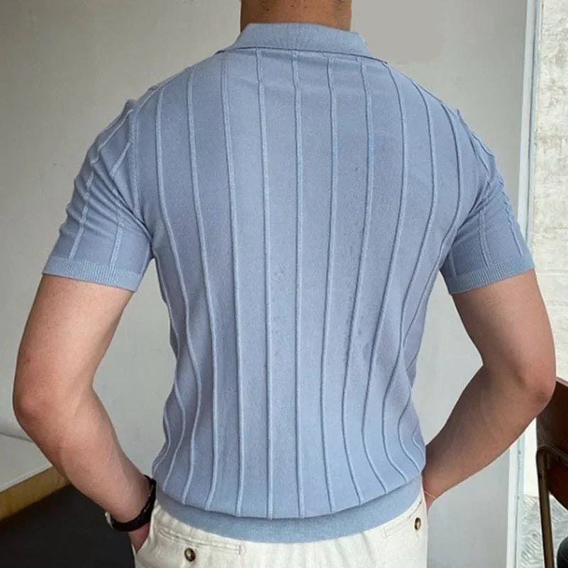 Men’s Slim Fit Polo Shirt – Breathable Short Sleeve Casual Top (M-3XL)