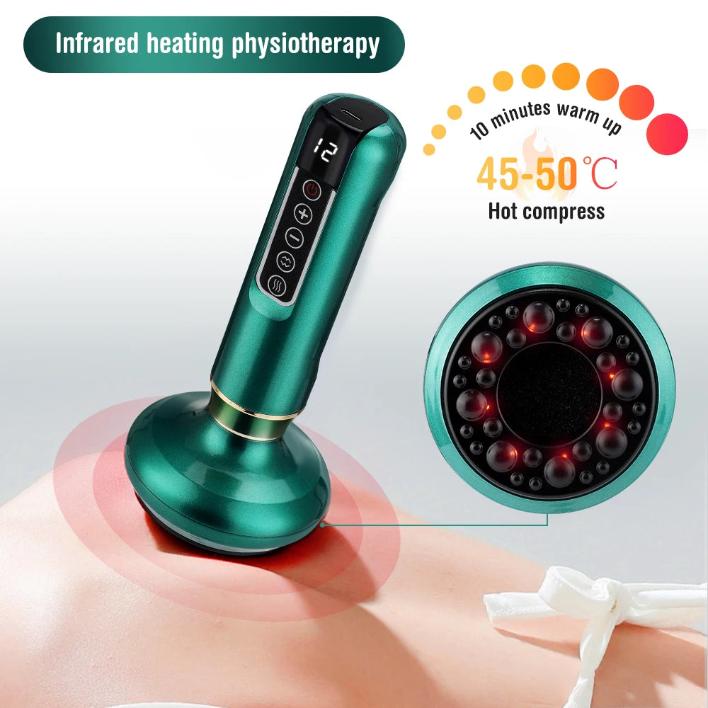 Smart Electric Cupping Massager with Heat & Gua Sha