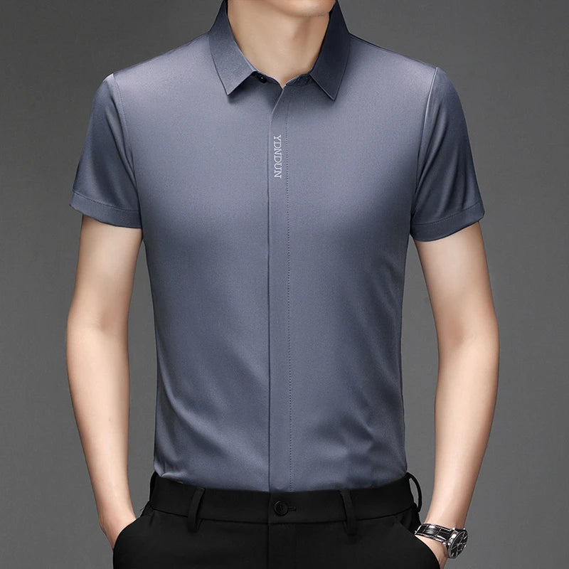 Men’s Business Casual Wrinkle-Resistant Dress Shirt – All Season