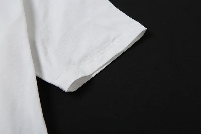 Casual Relax Woman T-shirt Letter 2025 Women Oversized One Shoulder Tops Versatile Street Atmosphere Style Fashionable Tops