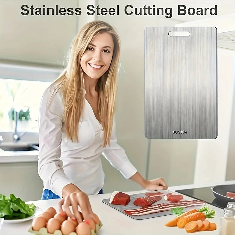 Stainless Steel Cutting Board Set – Rustproof & Hygienic