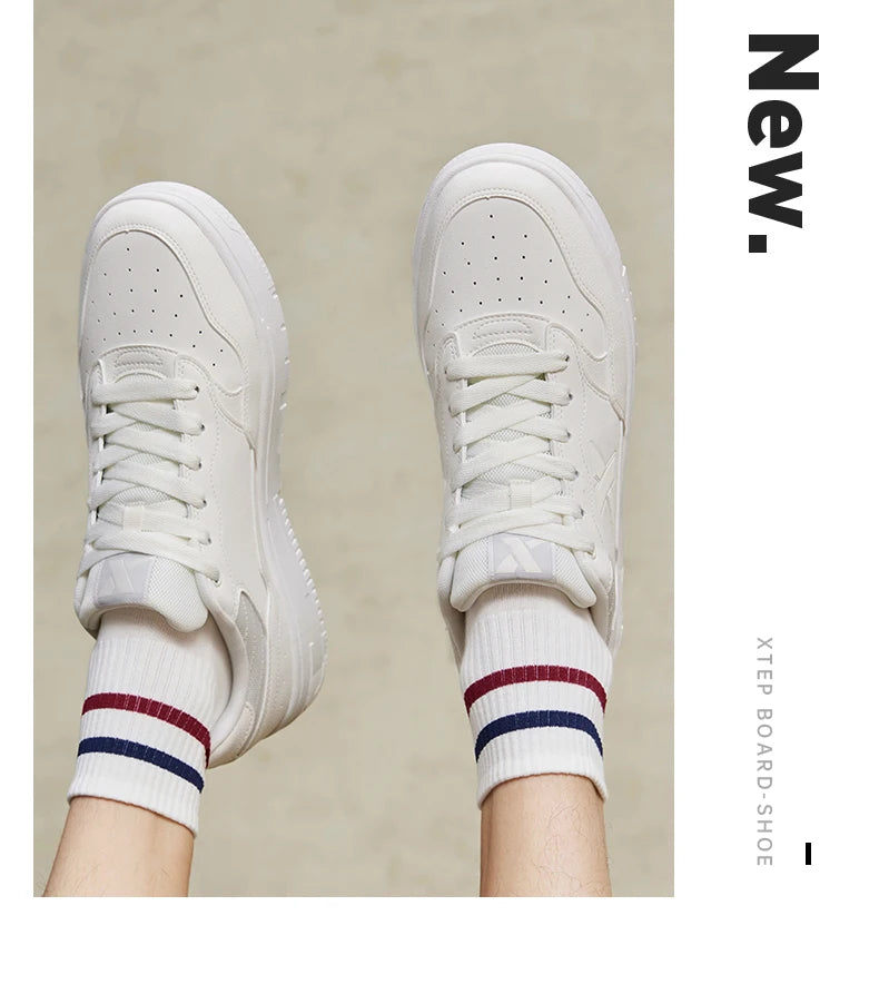 Xtep Skateboarding Shoes For Men 2024 Summer Wear-Resistant Skate Shoes Stability Soft Leisure Outdoor's Sneakers 876319310029