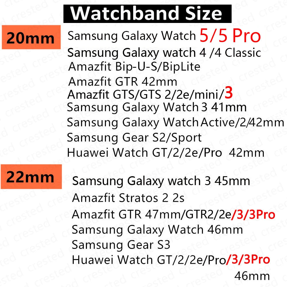 20mm/22mm Watch band For Amazfit GTS/2/2e/3/4 GTS2 Mini/GTR 4/3/Pro/GTR2/2e/stratos 2/3 Silicone Bracelet Amazfit bip 6 5 strap