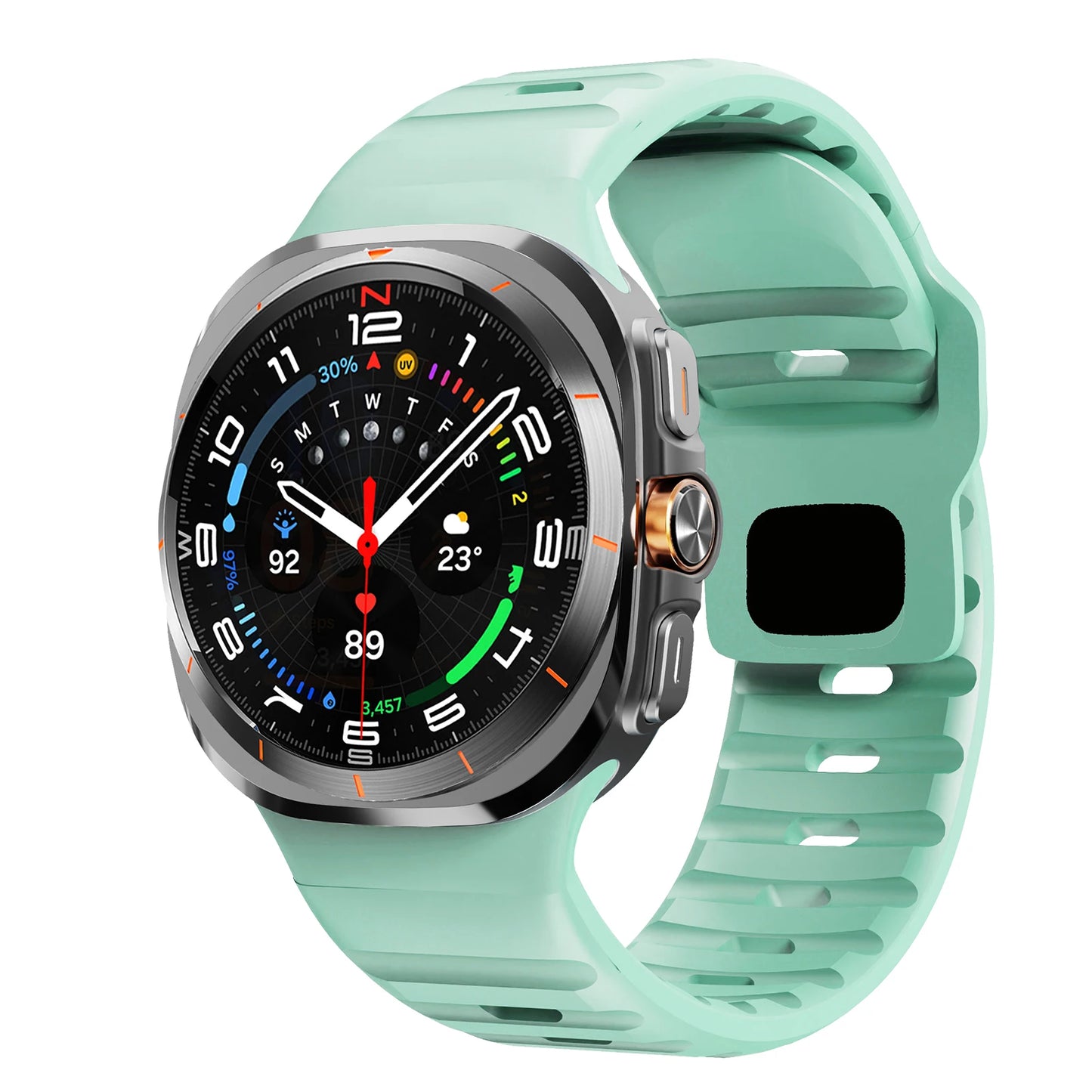 For Samsung Galaxy Watch 7 Ultra Strap 47mm Accessories correa Sport Silicone Bracelet For Galaxy Watch 8 ultra 2025 band 47 mm