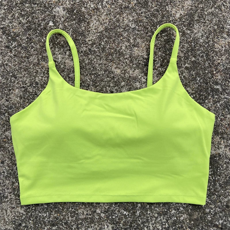 High-Support Sports Bra for Women - Backless, Removable Pads & Breathable