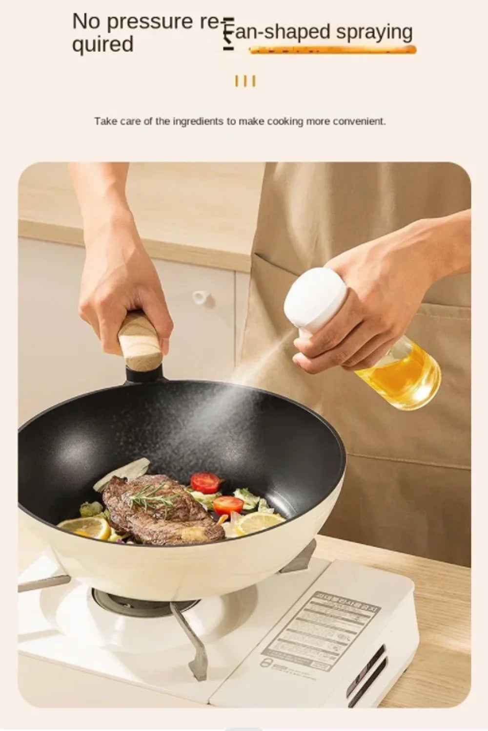 200ml/300ml Kitchen Oil Spray Bottle – Olive Oil Dispenser for Cooking & BBQ