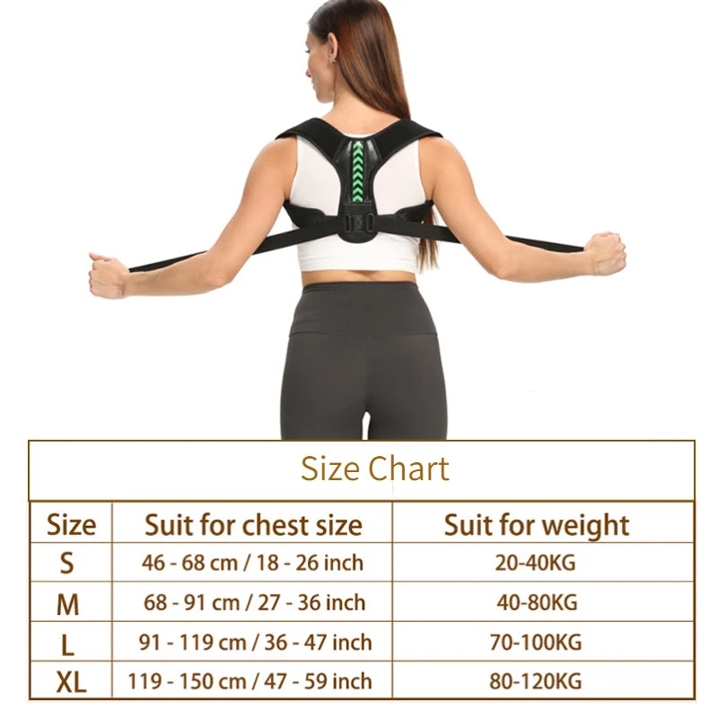 Adjustable Back & Shoulder Posture Corrector Belt