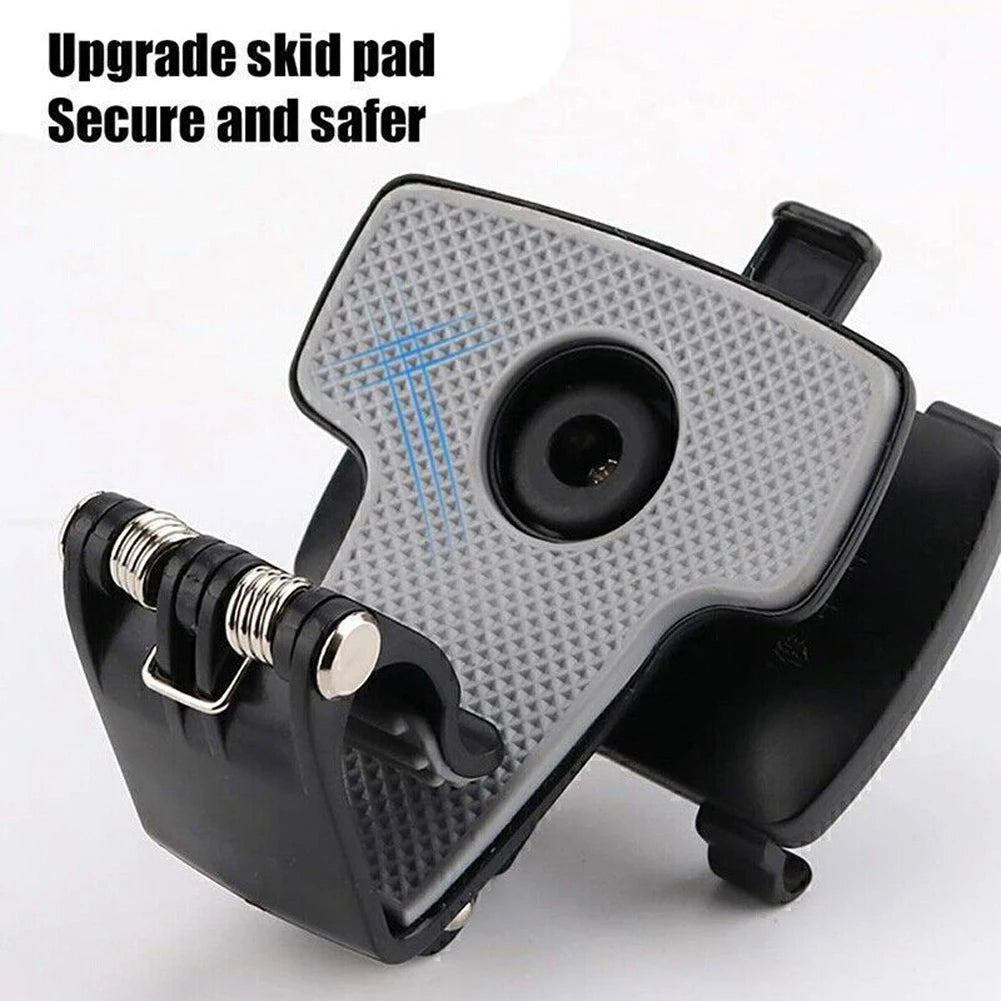 Car Dashboard Support 360 Degree Rotating Car Mobile Phone Mount Foldable Dashboard Adjustable Spring Clip Cell Phone Holder