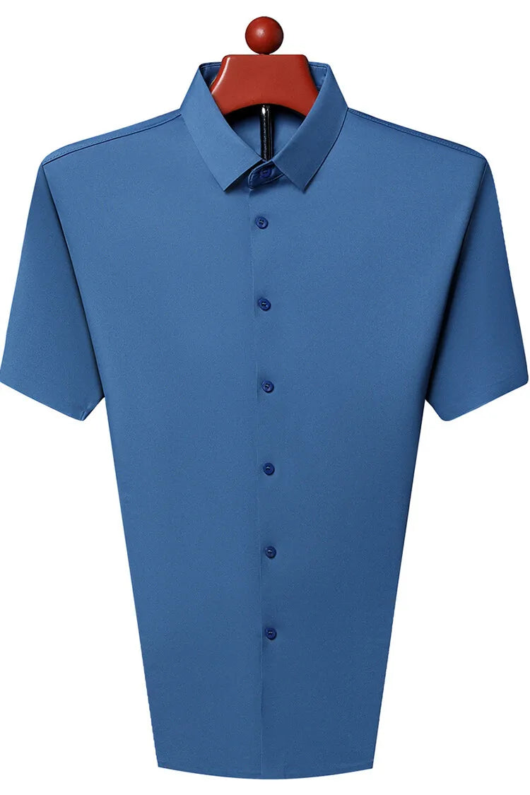 Men’s Ultra Stretch Short Sleeve Shirt – Breathable Business Casual