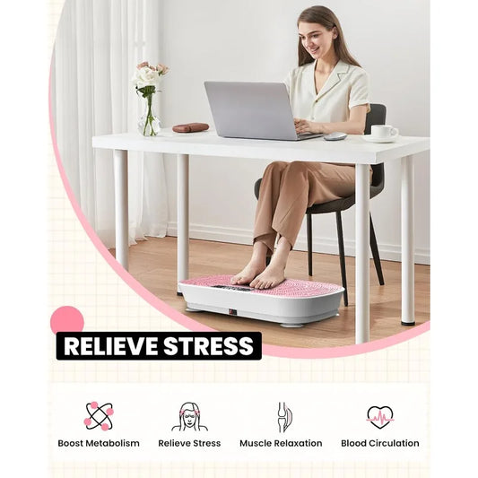 Vibration Plate Exercise Machine – Bluetooth & 400lbs Max