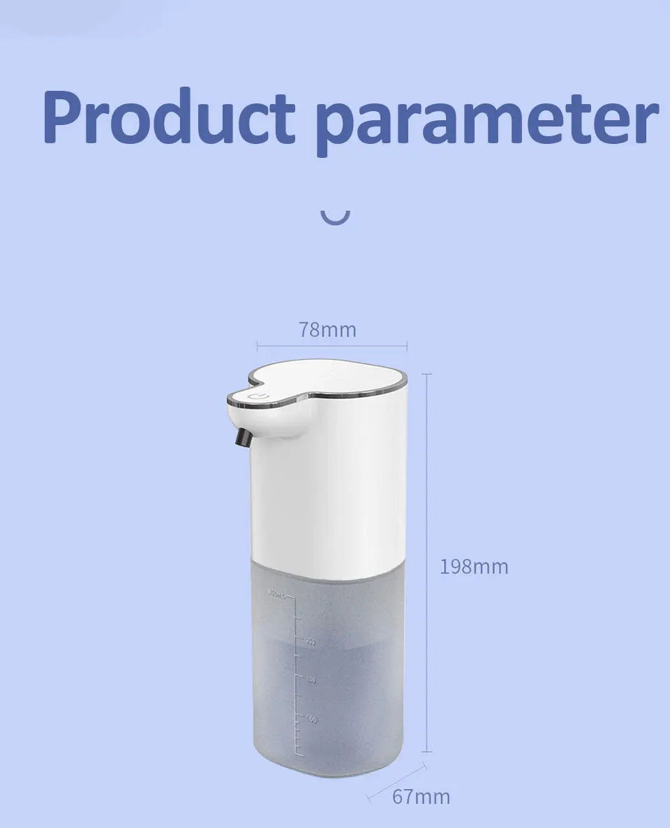 Touchless Automatic Foam Soap Dispenser – 400ml USB Rechargeable