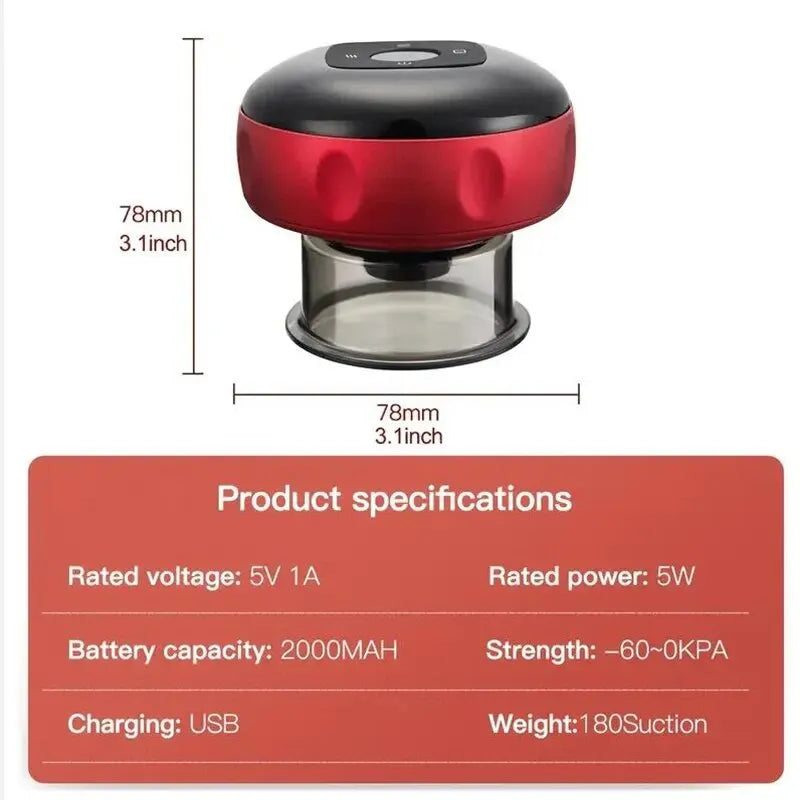 Smart Electric Cupping Massager with Heat & Suction