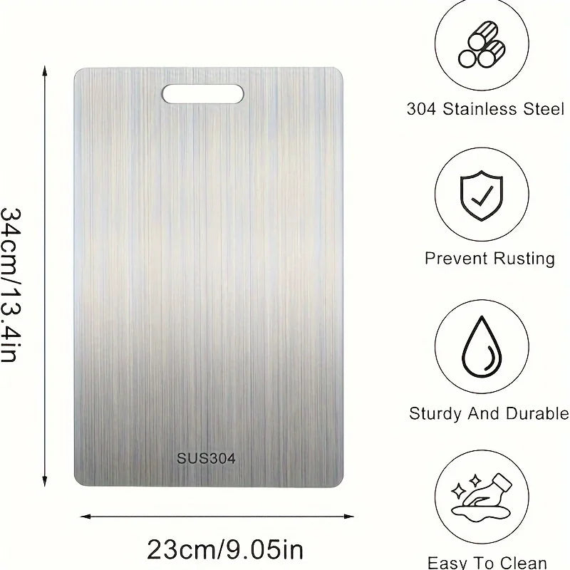 Stainless Steel Cutting Board Set – Rustproof & Hygienic