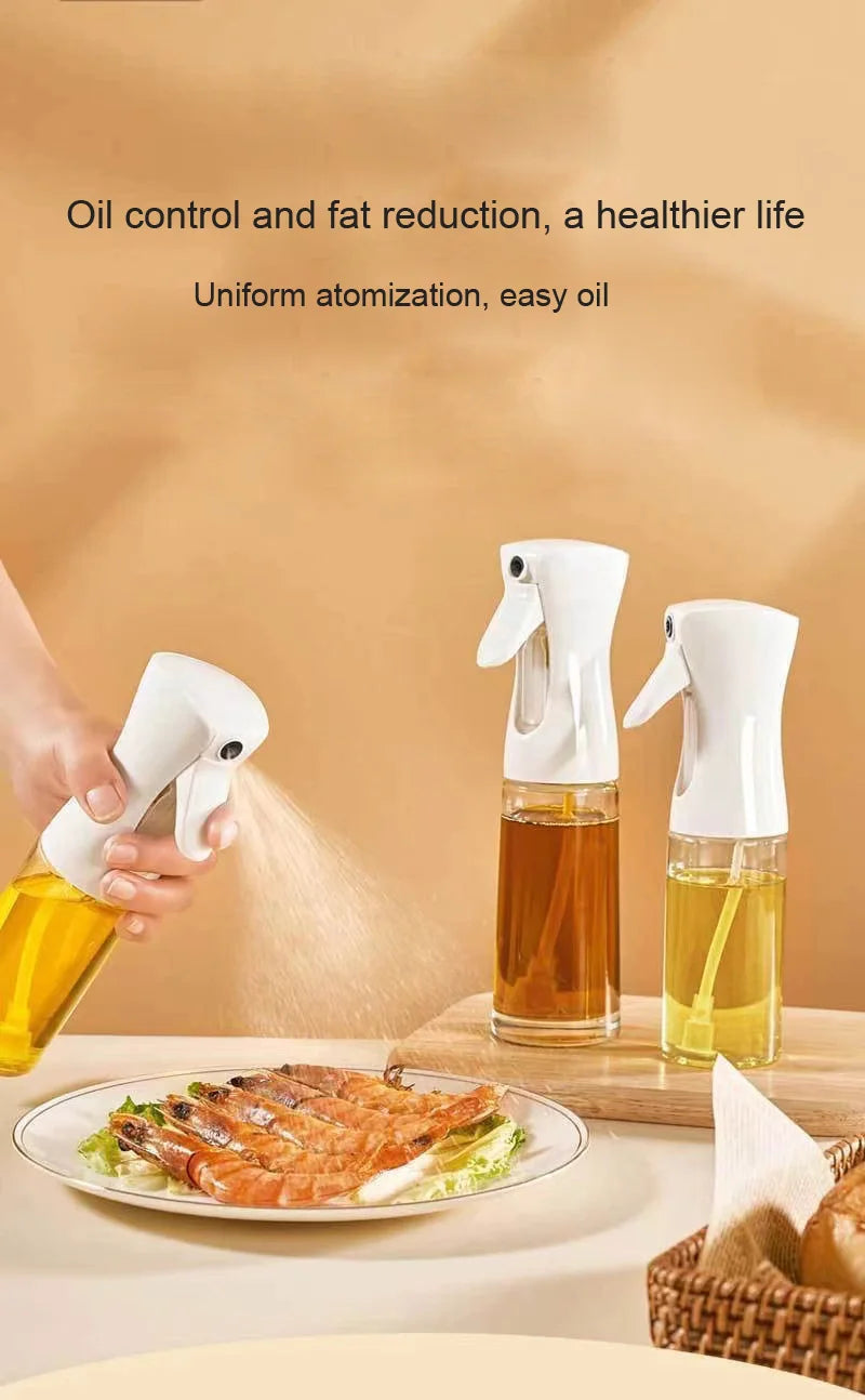 200ml/300ml Kitchen Oil Spray Bottle – Olive Oil Dispenser for Cooking & BBQ