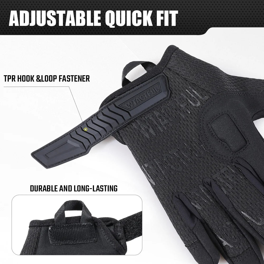 Outdoor Tactical Gloves Touch Screen Hunting Sport Cycling Camping Hiking Paintball Work Driving Lightweight Full Finger Men