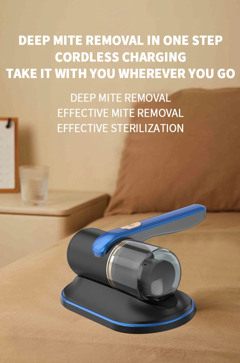 hand-held bed vacuum cleaner rechargeable mattress vacuum cleaner mattress vacuum cleaner uv sanitizing for Pillows Cribs Sofa