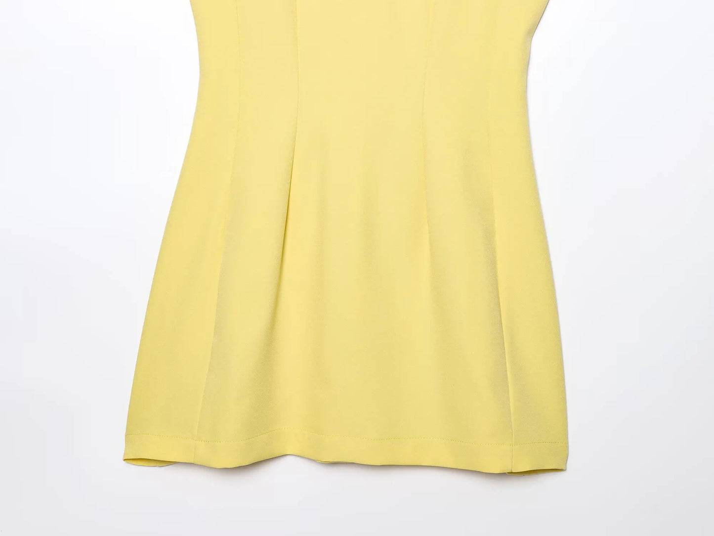 Yellow Slim Fit Mini Dress – Summer 2025 Casual Chic