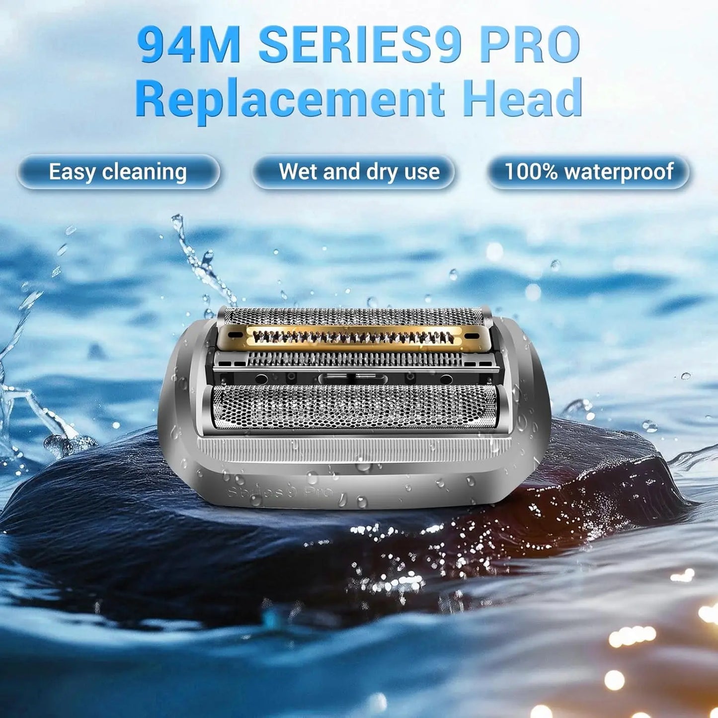 LISI 94M Series 9 Replacement Head Fit for Braun Series 9 Pro 9290cc 9291cc 9370cc 9376cc 9293s 9260s 9295cc Electric Shaver