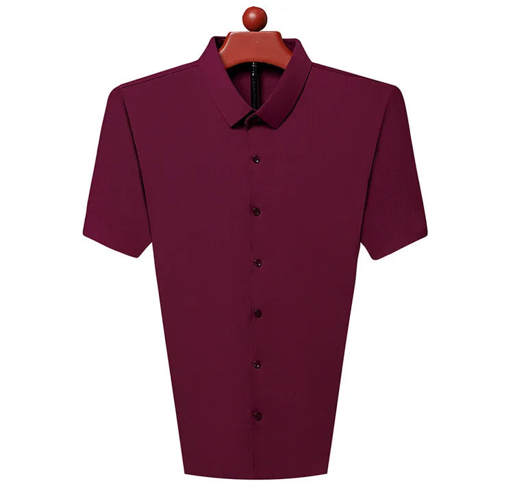 Men’s Ultra Stretch Short Sleeve Shirt – Breathable Business Casual