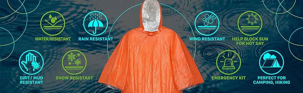 3 In 1 Outdoor Military Raincoat Hooded Sleeve Waterproof Rain Poncho Motorcycle Rain Cover Camping Hiking Travel Rainwear Tent