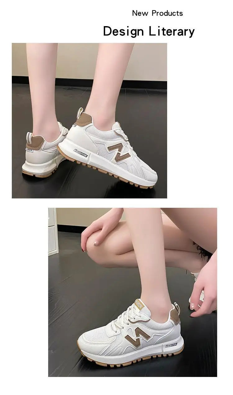 Sports Shoes for Women 2024 Spring New Super Hot Versatile Anti slip Casual Women's Shoes Soft Sole Running Little White Shoes