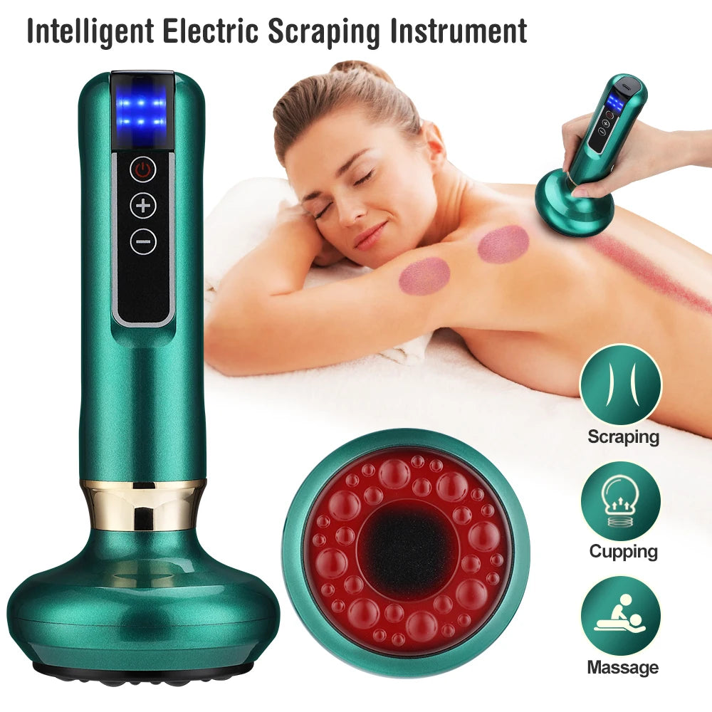 Smart Electric Cupping Massager with Heat & Gua Sha